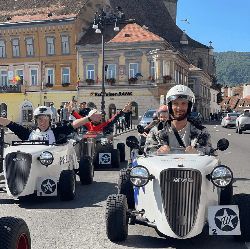 Brasov: Exiting tour in a mini hot rod